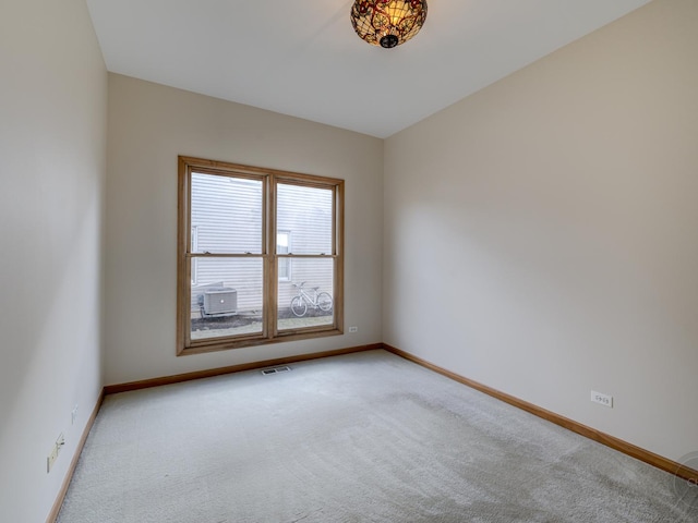 view of carpeted empty room