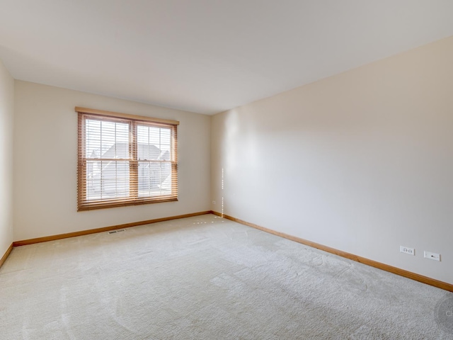 empty room with light carpet