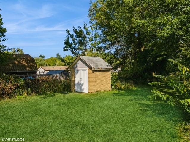 view of shed