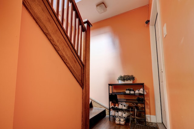 4820 W George St, Chicago, IL 60641 - stairs with wood finished floors