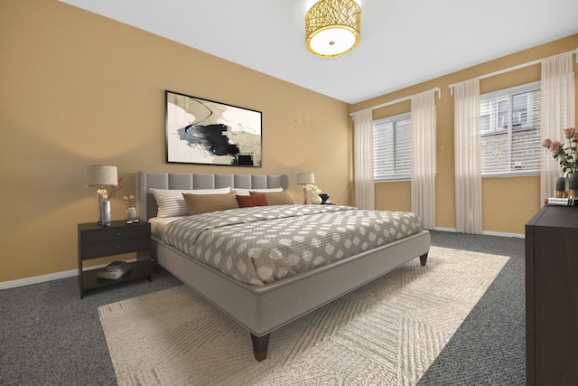 bedroom with carpet flooring