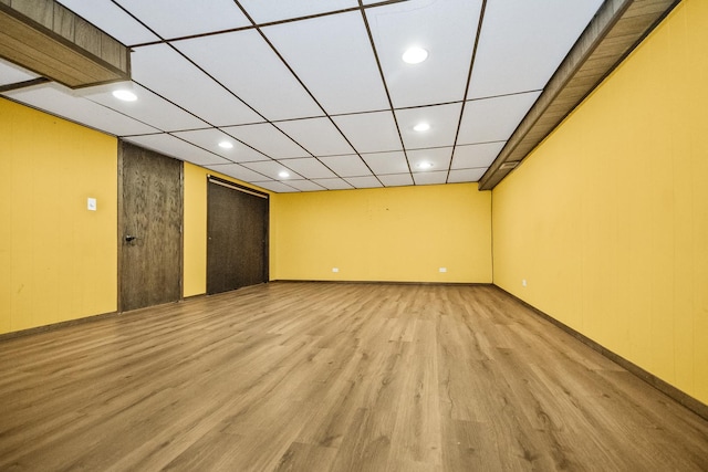 unfurnished room with light hardwood / wood-style floors