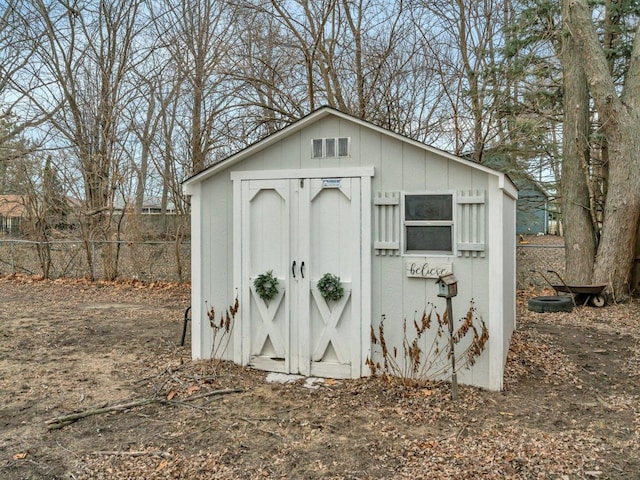 view of outdoor structure