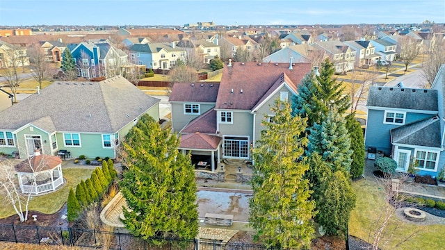 drone / aerial view featuring a residential view