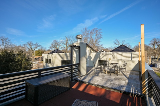 view of wooden terrace