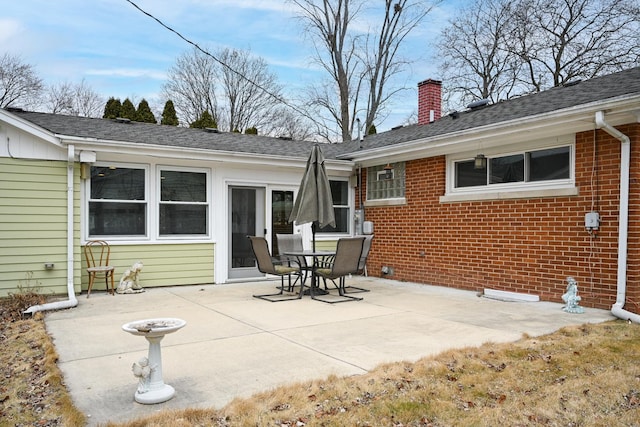 back of house featuring a patio