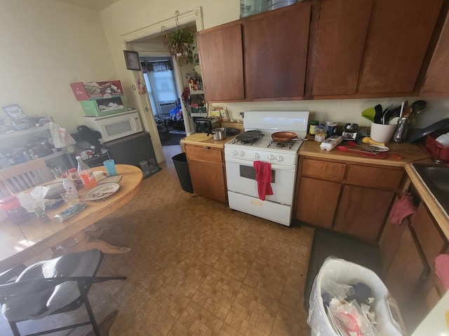 kitchen with white appliances