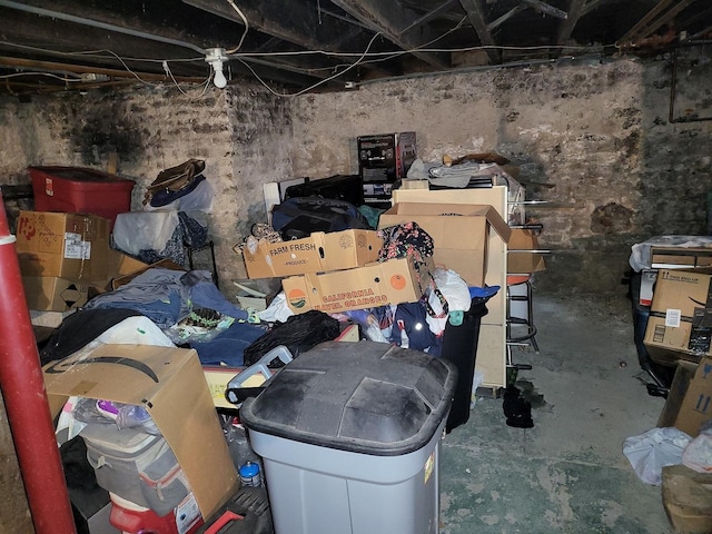 view of basement