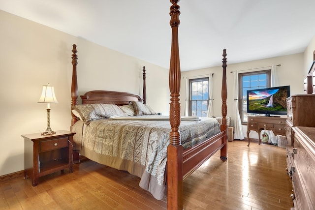 bedroom featuring hardwood / wood-style floors