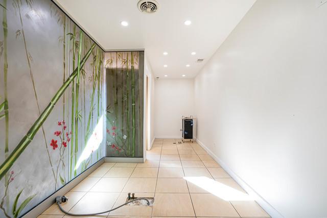 interior space featuring light tile patterned floors