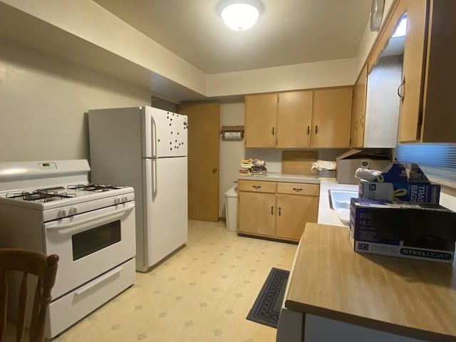 kitchen with white appliances