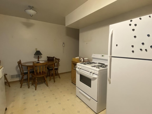 kitchen with white appliances