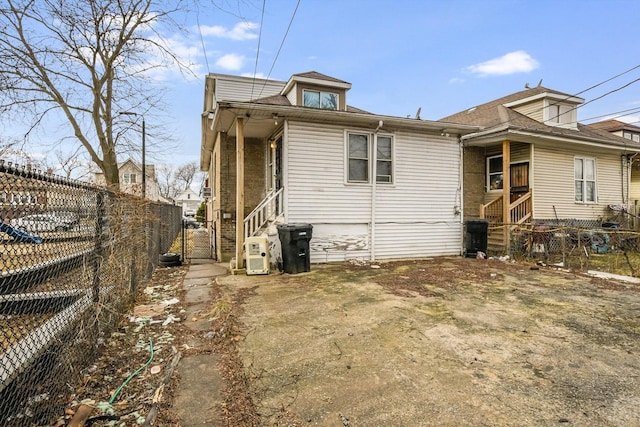 view of back of property