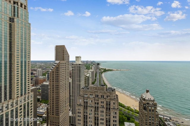 175 E Delaware Pl Unit 4503, Chicago, IL 60611 - city view with waterfront with a beach