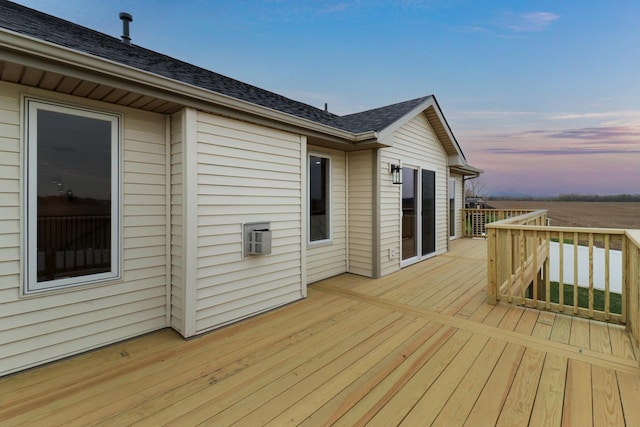 view of deck at dusk