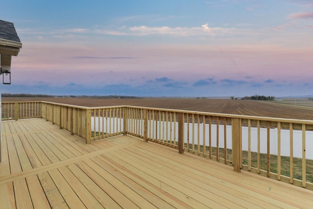 view of deck at dusk