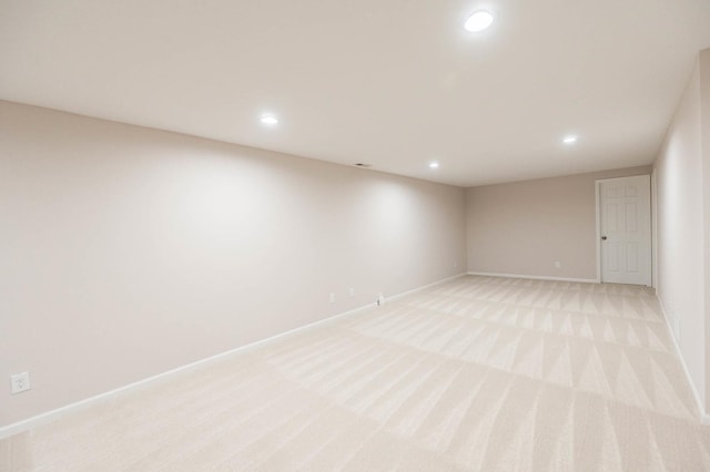 empty room with light carpet