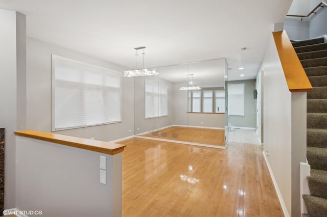 interior space featuring hardwood / wood-style floors