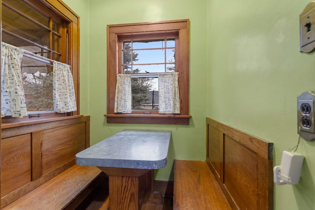 view of dining room