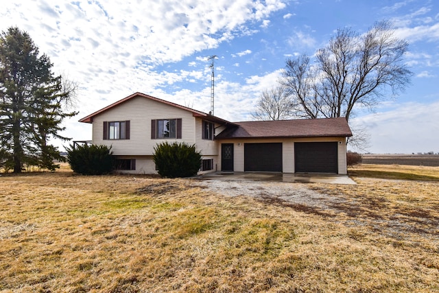 tri-level home featuring a garage