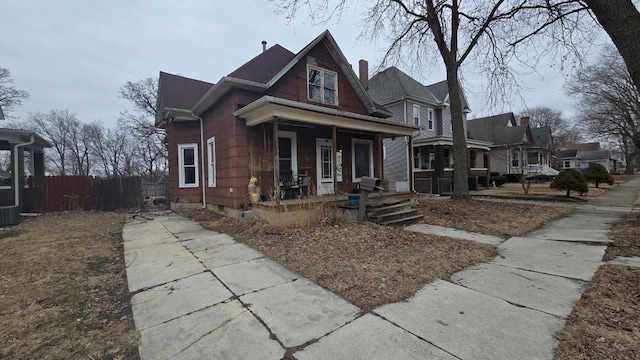 view of front of home featuring a porch