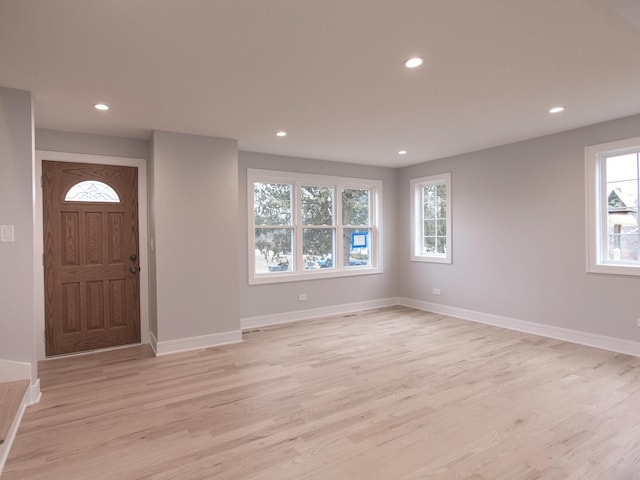 6310 Hilly Way, Cary, IL 60013 - foyer featuring recessed lighting and light wood-type flooring