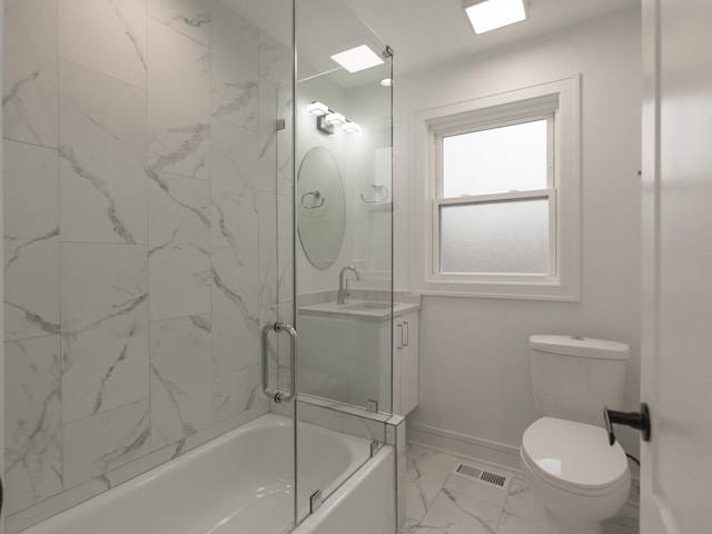 6310 Hilly Way, Cary, IL 60013 - full bathroom featuring marble finish flooring, bathtub / shower combination, and vanity