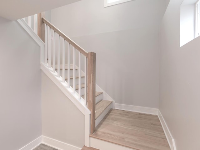 6310 Hilly Way, Cary, IL 60013 - staircase with baseboards and wood finished floors