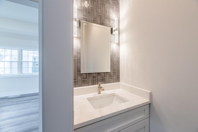 bathroom with vanity