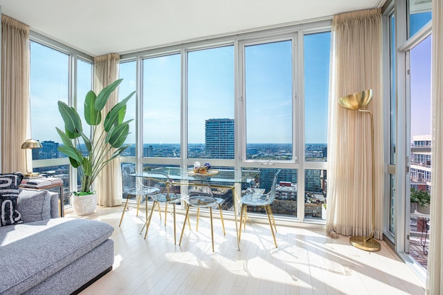 view of sunroom / solarium