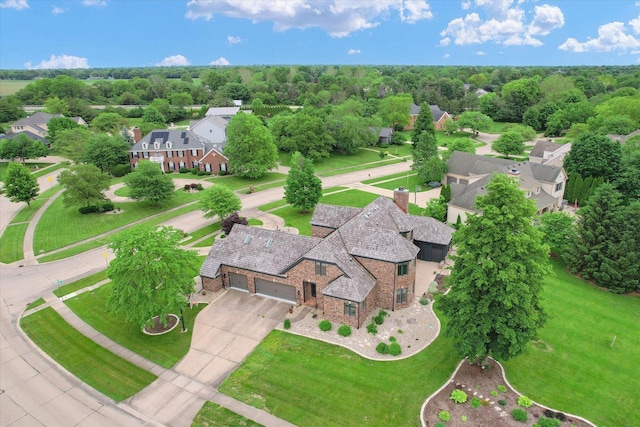 1801 Cobblefield Ct, Champaign, IL 61822 - aerial perspective of suburban area
