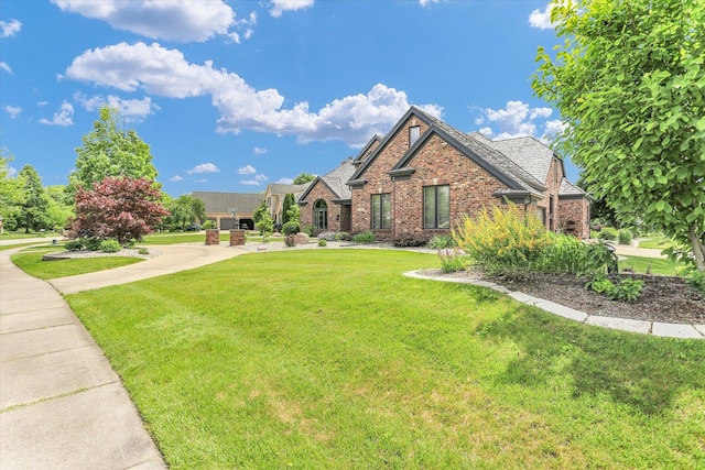 1801 Cobblefield Ct, Champaign, IL 61822 - view of front of property featuring brick siding and a front yard