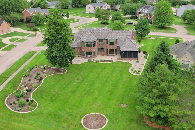 1801 Cobblefield Ct, Champaign, IL 61822 - aerial perspective of suburban area