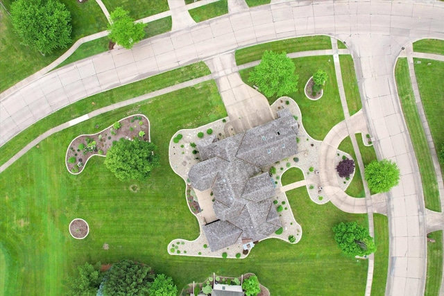 1801 Cobblefield Ct, Champaign, IL 61822 - drone / aerial view