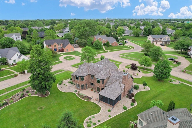 1801 Cobblefield Ct, Champaign, IL 61822 - aerial perspective of suburban area