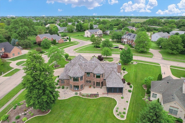 1801 Cobblefield Ct, Champaign, IL 61822 - aerial perspective of suburban area