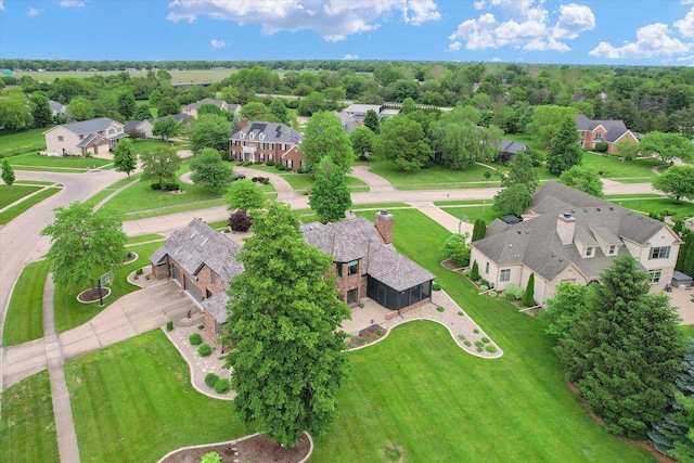 1801 Cobblefield Ct, Champaign, IL 61822 - aerial perspective of suburban area