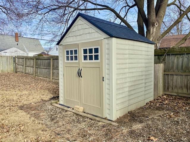 view of outdoor structure