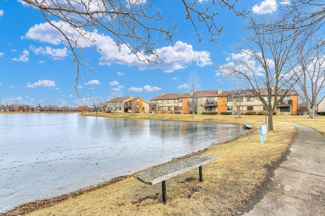 view of water feature