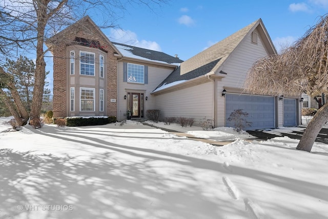 traditional home featuring a garage