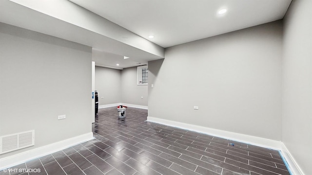view of basement