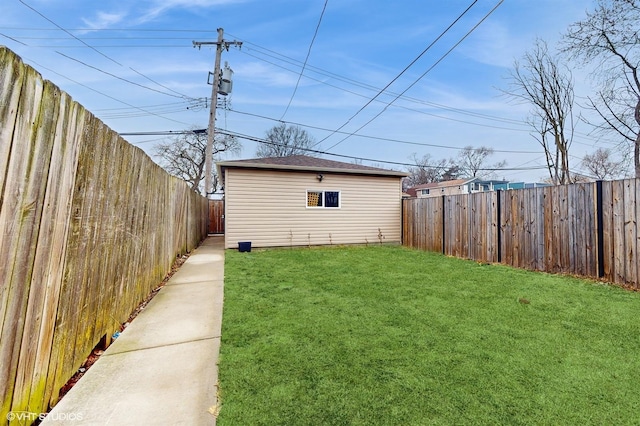 exterior space featuring a yard