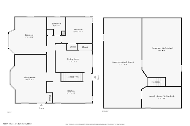 unfinished below grade area with washing machine and dryer
