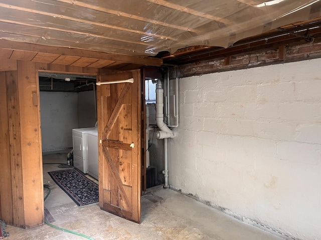 basement featuring visible vents