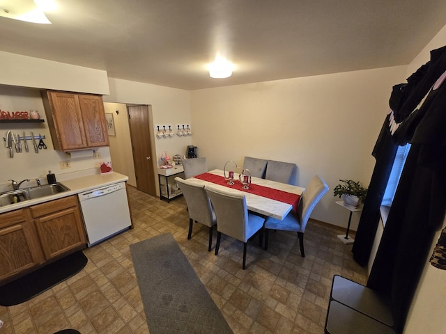 kitchen with dishwasher and sink