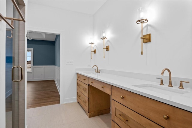 bathroom featuring vanity