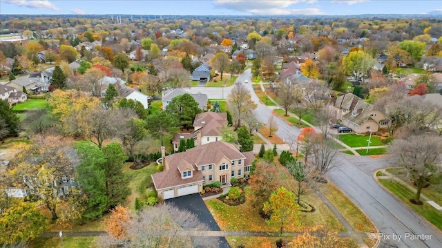 birds eye view of property