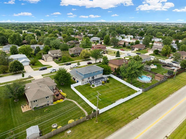 birds eye view of property