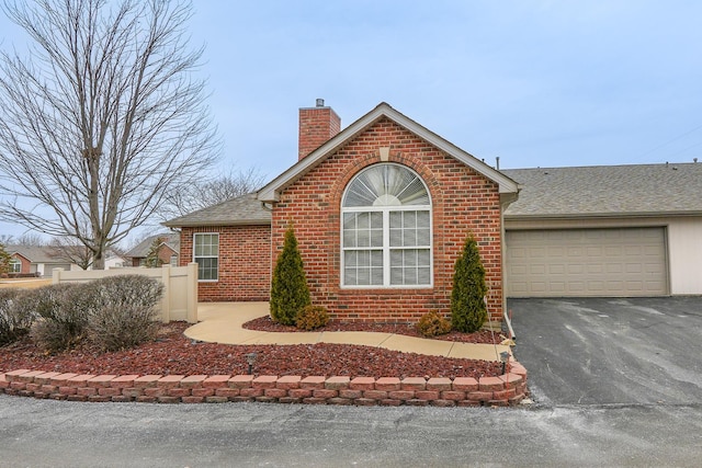 front facade featuring a garage