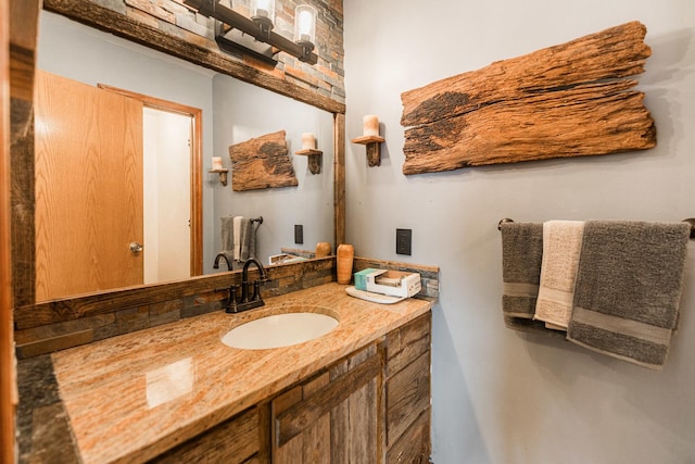 bathroom with vanity